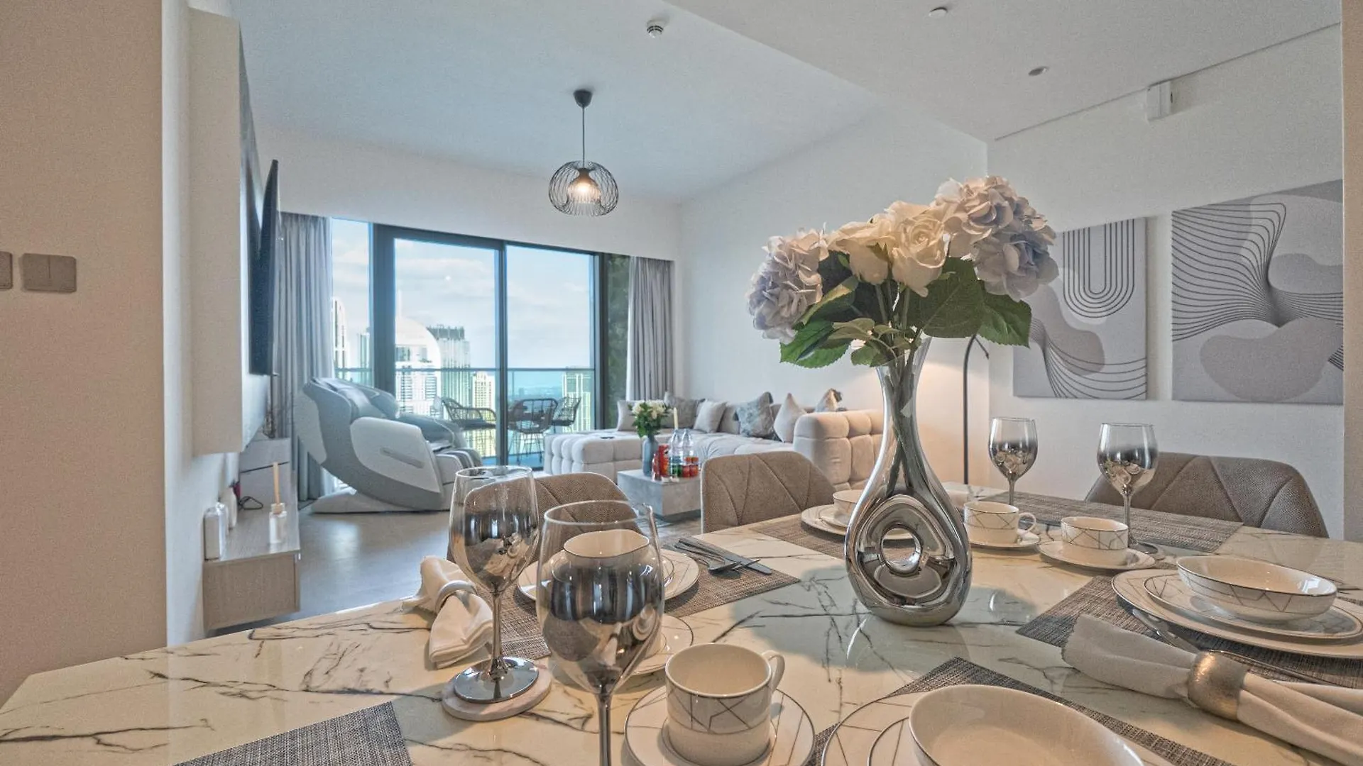 Venetian - Chill In 2Br Insane Burj Views & Luxe Massage Chair Ντουμπάι 0*,