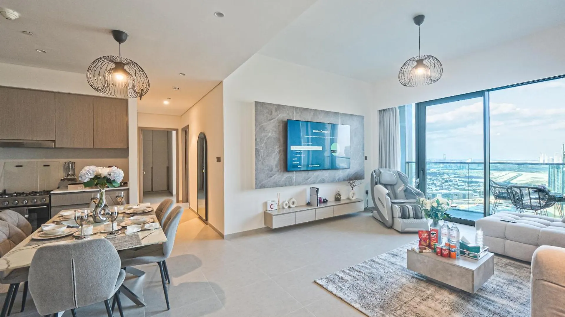 Apartment Venetian - Chill In 2Br Insane Burj Views & Luxe Massage Chair Dubai